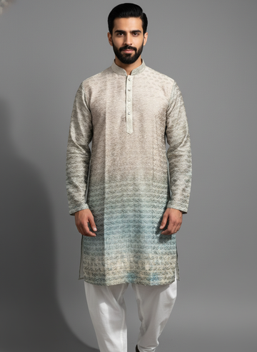 Sage Ombre Elegance Kurta Set