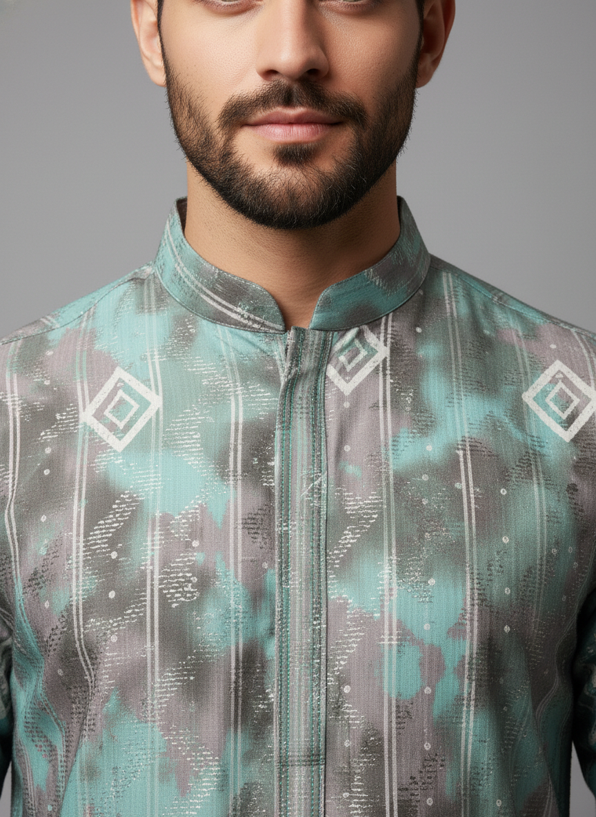 Emerald Mist Designer Kurta Set